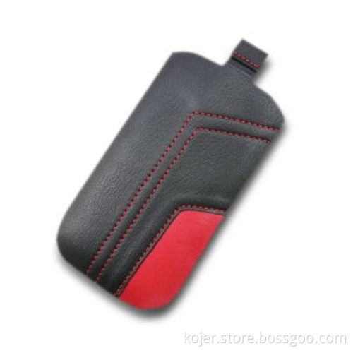 Mobile Phone Case for iPhone 4, Made of PU Leather Material with Retractable Pull-tab
